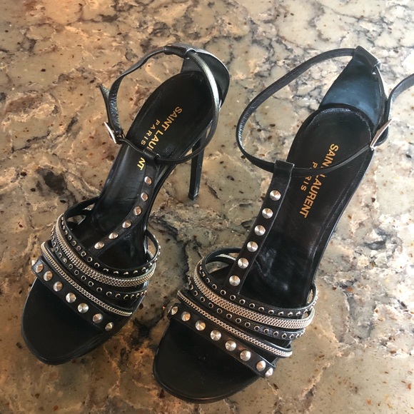 Saint Laurent Paris Seta Calf Nero - Picture 3 of 3